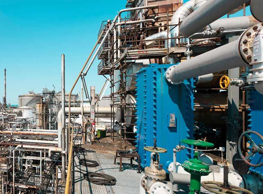 API Falconara refinery overhead heat-recovery installation