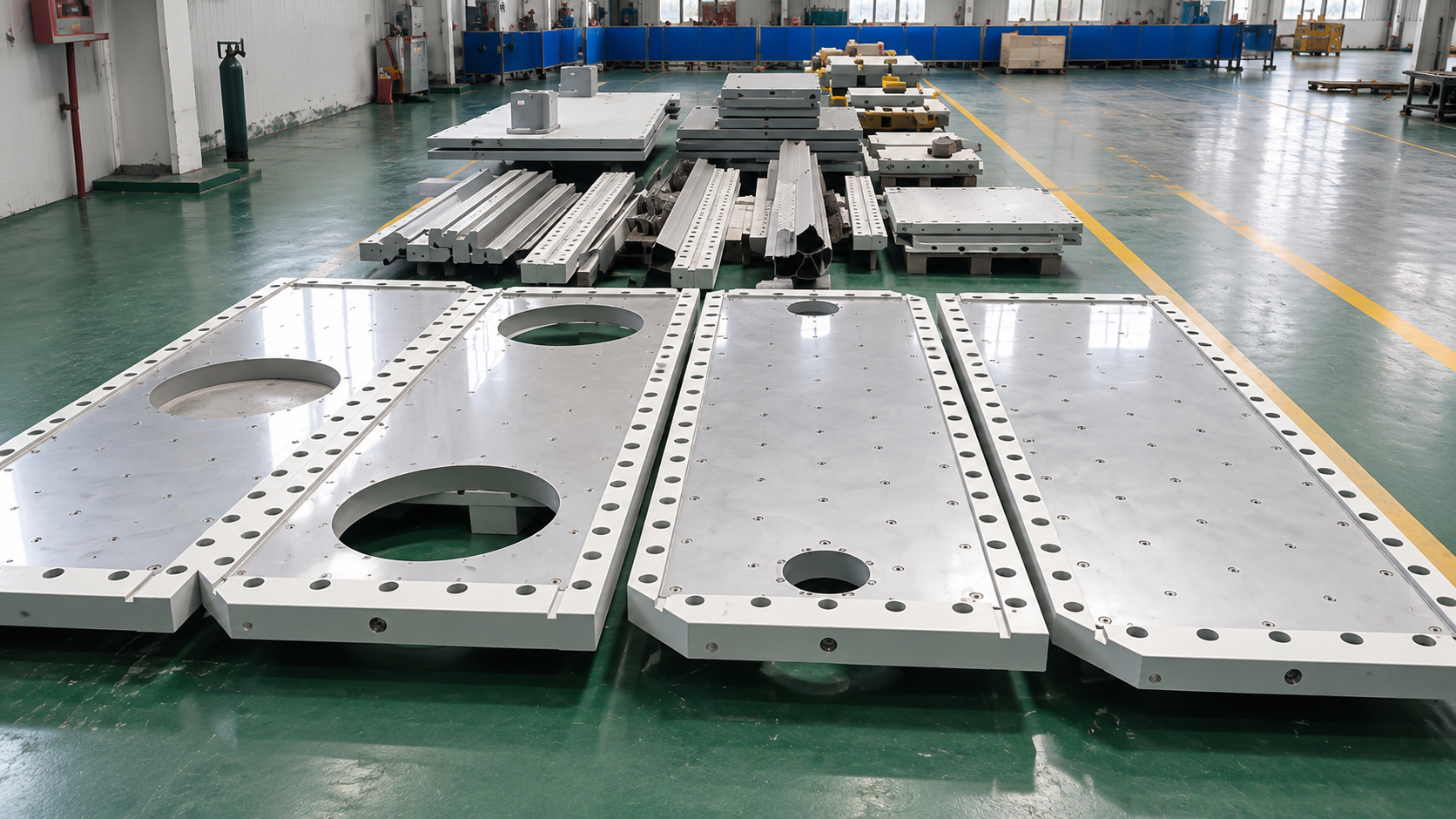 Machined side panels and frame parts